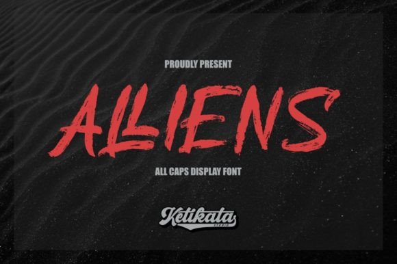 Alliens Font: Sharp Display Typography for Web Design