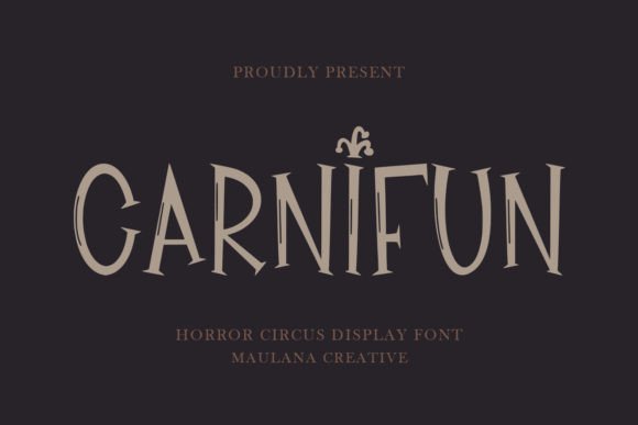 Carnifun Font: Adding Horror Circus Charm to Editorial Layouts