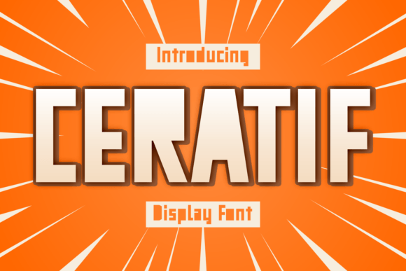 Ceratif Font: Playful Display Type for Handmade Crafts
