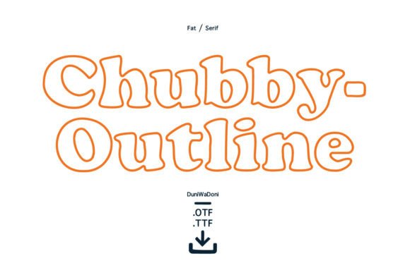 Chubby Outline Font: A Playful Typeface for Branding