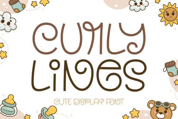 Curly Lines Font: Adding Whimsy to Editorial Layouts