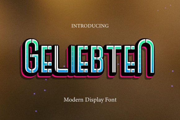 Geliebten Font: A Modern Display Typeface for Brands