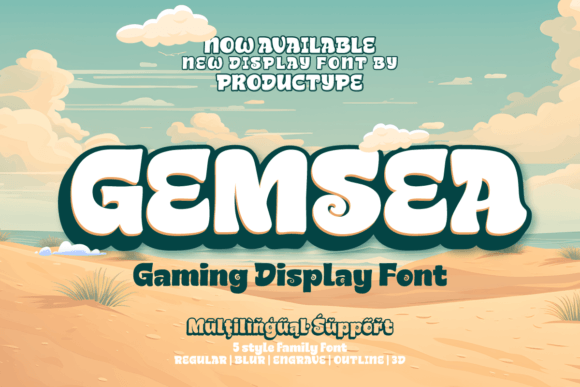 Gemsea Font: Bold Display Typography for Business Branding
