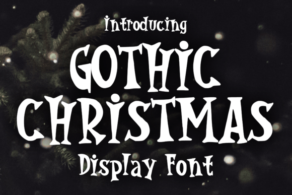 Gothic Christmas Font: Spooky Display Type for Web Design