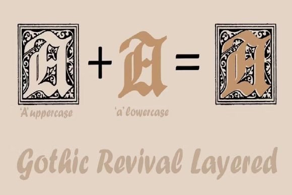 Gothic Revival Layered Font: A Branding Upgrade