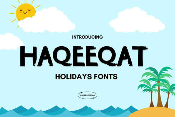 Haqeeqat Font: Festive Display Typography for Web Design