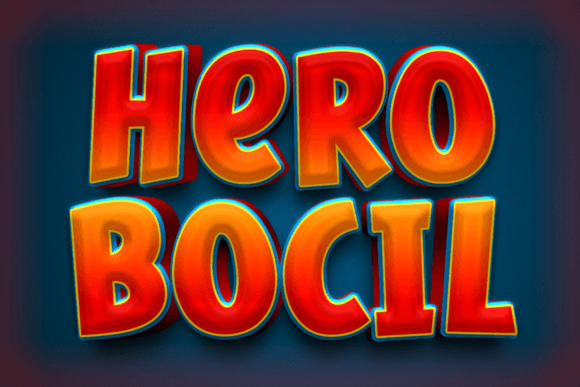 Hero Bocil Font Review: A Playful Display Typeface for Kids’ Branding