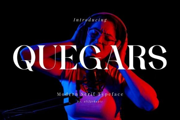 Quegars Font: A Modern Serif for Brand Identity