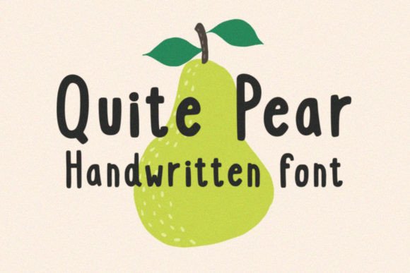 Quite Pear Font Review: A Quirky Typeface for Playful Branding