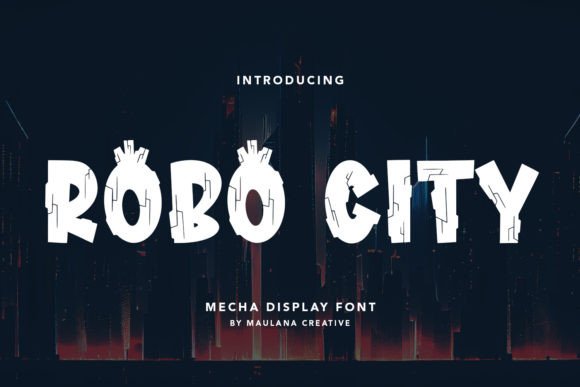Robo City Font: A Futuristic Display Typeface for Modern Branding
