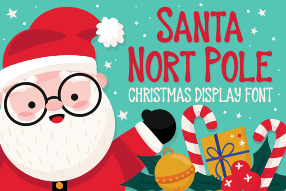 Santa Nort Pole Font: Festive Type for Handmade Goods