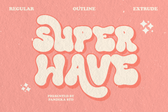 Super Wave Font: A Retro Display Typeface for Campaigns