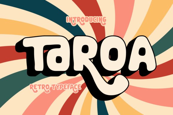 Taroa Font: Retro Display Typography for Campaigns