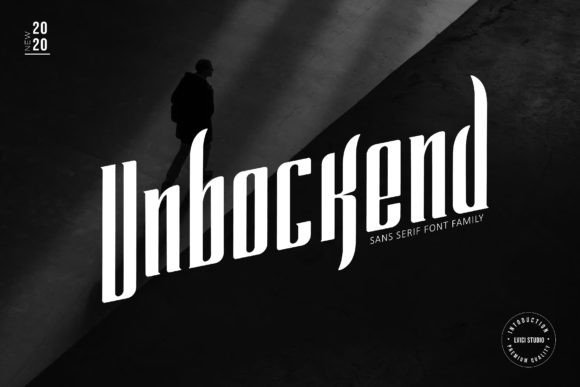 Unbockend Font: Modern Display Type for Makers