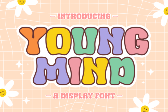 Young Mind Font: Retro Display Typography for Crafters